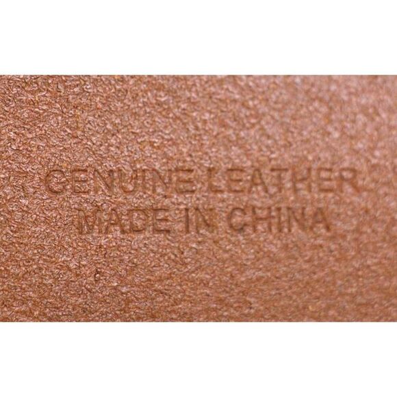 J. CREW SADDLE BROWN GENUINE LEATHER 1 1/4"Wd CASUAL DRESS MEN'S BELT Sz 34 (R14 - Picture 8 of 15